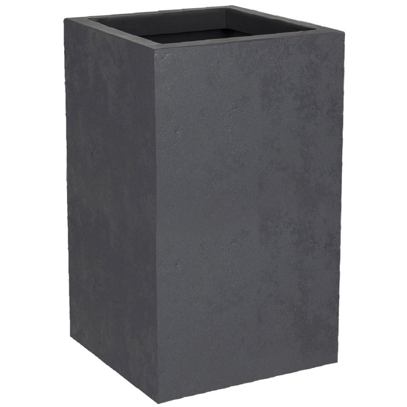 Poétic EDA bac à plantes BASALT UP, plastique aspect béton, vert amande, 36 litres